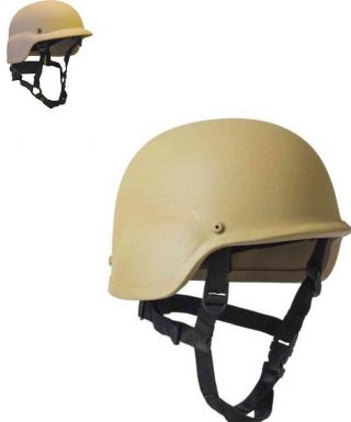 Tan Pasgt Ballistic Helmet Made With Kevlar - Small - Medium
