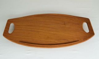 Vtg MCM 1960 ' s Dansk Teak Denmark JHQ Serving Tray 801 Jens Quistgaard IHQ 21 