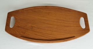 Vtg MCM 1960 ' s Dansk Teak Denmark JHQ Serving Tray 801 Jens Quistgaard IHQ 21 