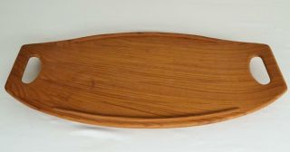 Vtg MCM 1960 ' s Dansk Teak Denmark JHQ Serving Tray 801 Jens Quistgaard IHQ 21 