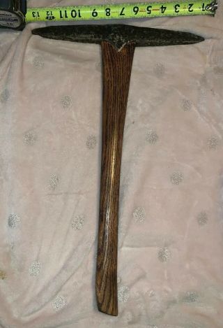 Rare Antique Gold Prospector/miners Pic Axe Lightweight Hand Made Handle