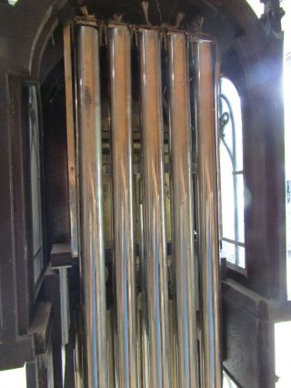 Antique 1921 Herschede Grandfather Clock 5 Tubes FANCY 5