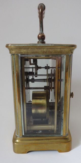 Antique French brass CARRIAGE CLOCK timepiece & order 2