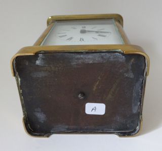 Antique French brass CARRIAGE CLOCK timepiece & order 5