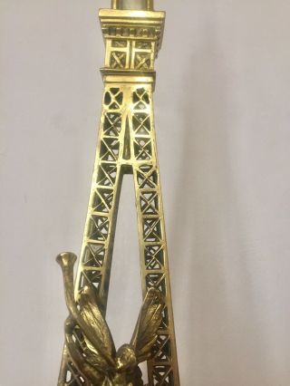 Antique Extreme Rare French Eiffel Tower Clock By A.  D.  Mougin.  1889 3