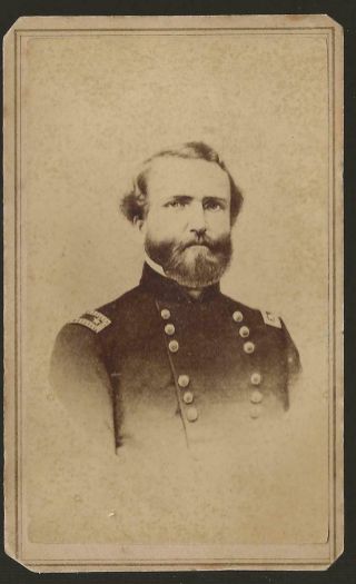 Civil War Era Cdv Union General George Thomas The Rock Of Chickamauga