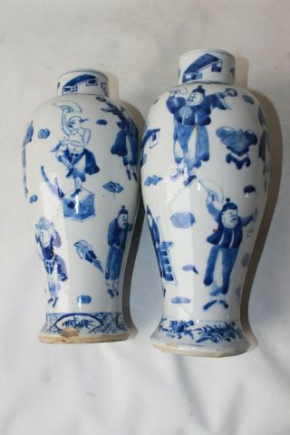 chinese vases antique 19th c century porcelain pottery signed marked blue 11