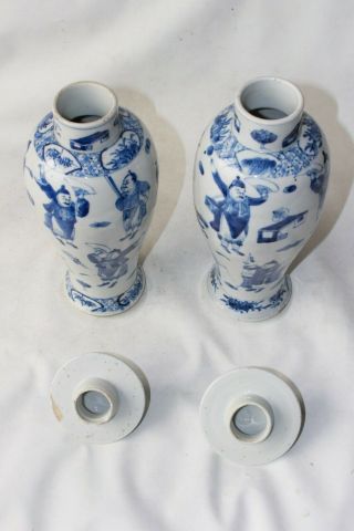 chinese vases antique 19th c century porcelain pottery signed marked blue 2