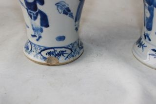 chinese vases antique 19th c century porcelain pottery signed marked blue 4