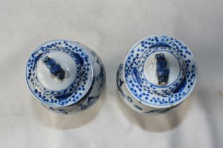 chinese vases antique 19th c century porcelain pottery signed marked blue 8