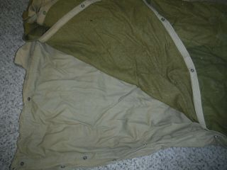 VINTAGE WWII US ARMY AIR FORCE TYPE A - 2 SLEEPING BAG MADE IN USA L@@K 3