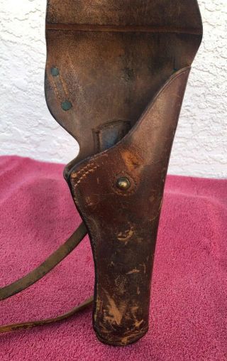 Antique WW1 Calvary Leather M1912 Holster for US 1911 Colt.  45 Pistol 1914 5