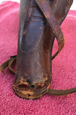 Antique WW1 Calvary Leather M1912 Holster for US 1911 Colt.  45 Pistol 1914 8