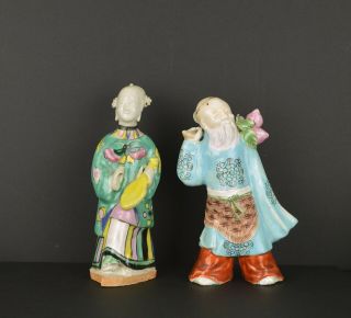 2 Late 18th Century Chinese Famille Rose Porcelain Figures 2
