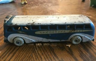 1940 Arcade Cast Iron Greyhound Lines Bus Coach Toy 6