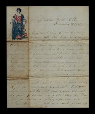 35th Illinois Infantry Civil War Letter From Rolla,  Missouri - Rebels About Done