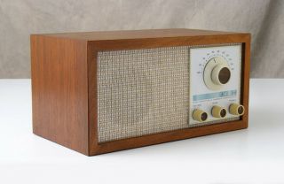 KLH Model Twenty One Vtg Henry Kloss MCM 21 FM Radio w/ Wood Case 3