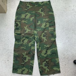 Orig Vietnam War Us Army Navy/usmc Erdl Camo Jungle Trouser Pants.  1968.  Lr,  2