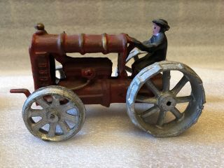 Antique Cast Iron Arcade Fordson Tractor Rare With Bonus Ford Tractor 6