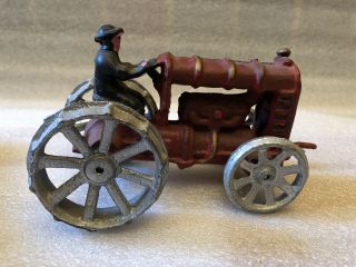 Antique Cast Iron Arcade Fordson Tractor Rare With Bonus Ford Tractor 7