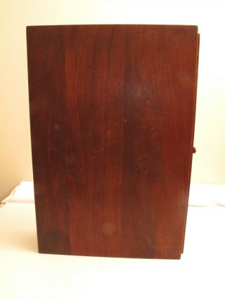 VTG MCM WALNUT WALL SHELF FLOATING NIGHT STAND W DRAWER END TABLE TOP 24 