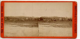 62125 Civil War Svc Stereoview By Anthony From Brady Neg Bull Run Battlefield Va