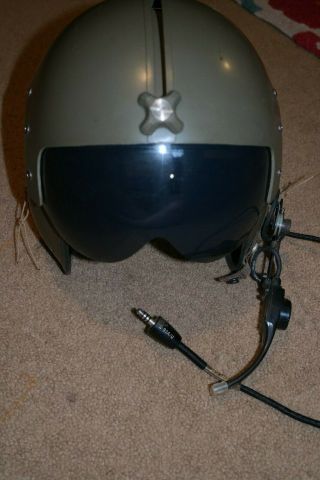Aph - 5a Vintage Vietnam Us Army / Marine Corps Pilot Helmet By Gentex 1967 Medium