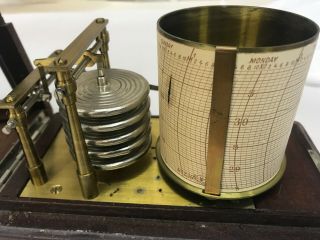 Antique - Manhattan Marine - Drum Barograph - Barometer - French Made - Scientific 8