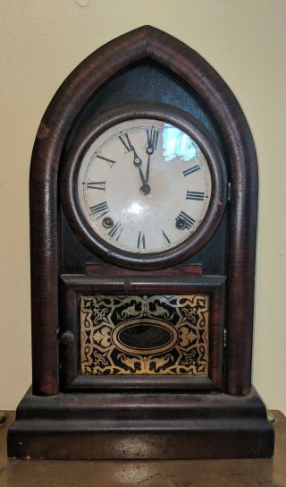 Antique En Welch Forestville Beehive 8 Day Shelf Clock Pat.  1870