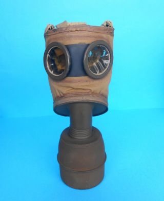Ww2 - Gas Mask - (1938. ) Vintage French Military Gas Mask