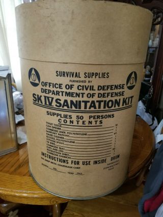 Civil Defense Sk4 Sanitation Kit/ Survival Prepper Supplies