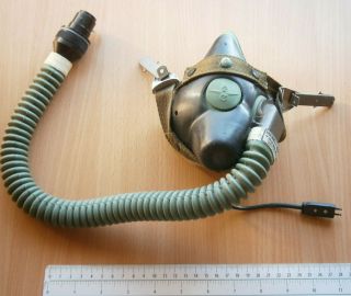 Oxygen Mask For Pilot Helmet Pk 75 Yugoslavia French Ulmer Gueneau Teleoptic 3