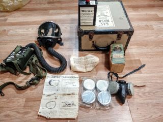 Willson Government Approved Gas Mask WGG Antique Box 3