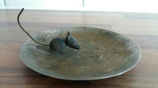 Rare Hagenauer Whw Atelier Bronze Mouse Dish