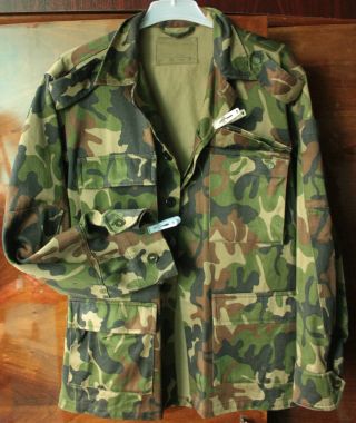 M90 Leaf Special Forces Rare Cut/fabric Camouflage Camo Romanian Army Para