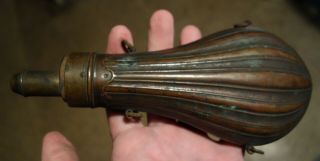 Vintage Civil War - Era Gunpowder Flask From 118th York Volunteers Regiment