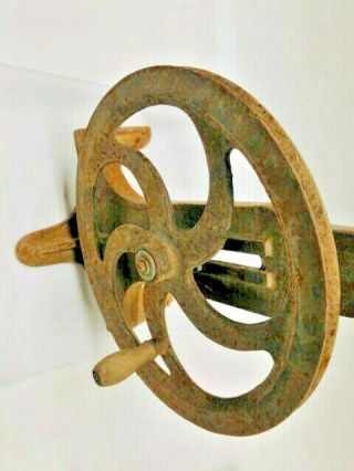 Antique Welch Color Wheel Siren hand Crank Apparatus Physics Optics Steampunk 10