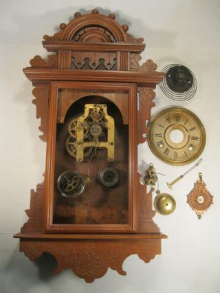 Vintage Antique Seth Thomas Eclipse Parlor Ball Top Wall Clock Restoration