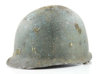 Wwii U.  S.  Front Seam Schlueter M1 Helmet Shell (restoration Candidate)