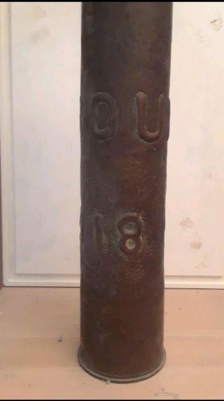 Trench Art 75 Mm Shell Verdun 1918 World War I