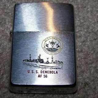Vietnam Era Naval Lighter,  Uss Denebola Af56,  Zippo Brand