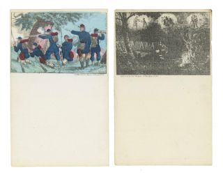 2 Patriotic Charles Magnus Lithograph Song Sheets - Civil War Zouaves - Blank