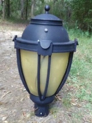 Vintage Single Street Light Pole Lamp Municipal Street Light Antique Led