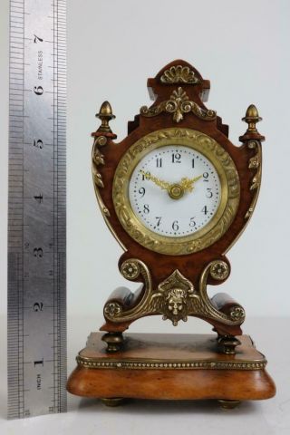 Rare Miniature Antique Lenzkirch Mantel Clock Exquisite Detail,  Find