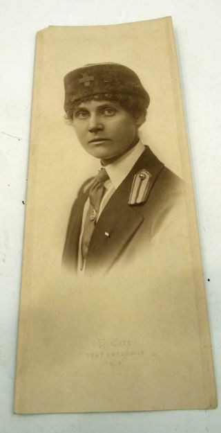 Ww1 Unusual And Rare Red Cross Nurse Photo