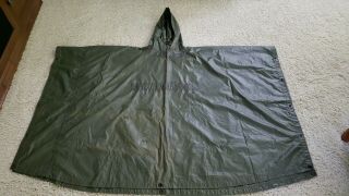 Vietnam Era Us Army Green Poncho Rare 1961 Date