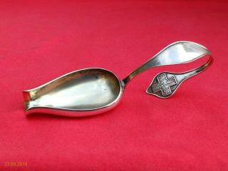 Rare Antique 1901 Patent Sterling Silver Red Cross Medicine Spoon.  Knowles,  R.  I.