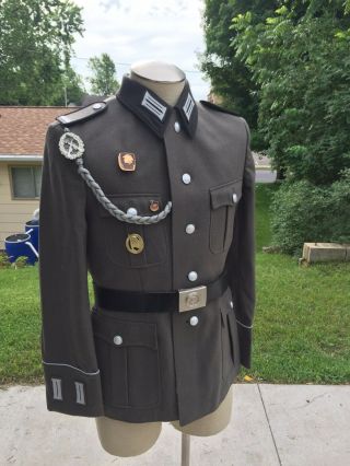 East German Enlisted Parade Tunic Engineering Ddr Uniform