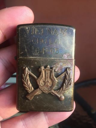 Vietnam War Zippo Lighter War Badge Cover Case The World Sucks 64 - 65