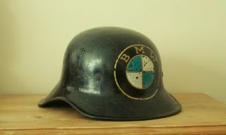 Ww2 German Helmet With Liner Bmw